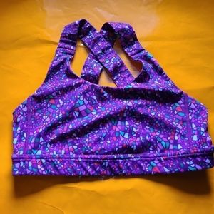 Lululemon multi floral sport bra